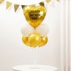 Father's Day Golden Heart Balloon Bouquet Stand