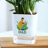 Gift Father's Day Peacelily Plant In Self Watering Planter