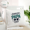 Father's Day Personalized Coolest Papa Ever Cushion