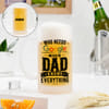 Father's Day Personalized Frosted Beer Mug