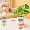 Shop Father's Day Personalized Money Plant With Pot