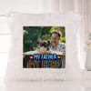 Buy Father's Day Personalized My Father My Hero LED Fur Cushion