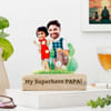 Father's Day Personalized My Superhero Papa Caricature Online