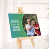 Gift Father's Day Personalized My Support System Canvas Frame