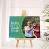 Father's Day Personalized My Support System Canvas Frame Online