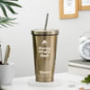 Buy Father's Day Personalized Swag Wala Dad Tumbler With Straw