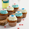 Buy Father's Day Star Dad Vanilla Choco Cupcakes (6 pc)
