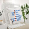 Gift Father's Day Super Dad Personality Traits Cushion