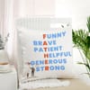 Father's Day Super Dad Personality Traits Cushion Online
