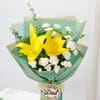 Gift Father's Day Yellow Lily Bouquet