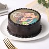Buy Father's Hug Chocolate Photo Cake