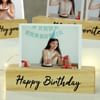 Buy Favourite Human Personalized Wooden Photo Stand (Set of 3)
