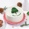 Gift Festive Cheer Christmas Tree Cream Cake