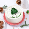Festive Cheer Christmas Tree Cream Cake Online
