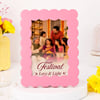 Buy Festive Love & Light Personalized Pink Frame