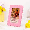 Shop Festive Love & Light Personalized Pink Frame