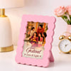 Festive Love & Light Personalized Pink Frame