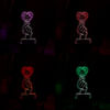 Shop Finger Heart Personalized Black Base LED Lamp