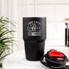 Buy First I Drink The Coffee Personalized Black Sipper