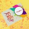 Gift Flavoured Dry Fruits Gourmet Holi Hamper With Personalized Card
