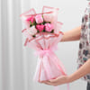 Gift Floral Bliss Cake With Elegant Roses Bouquet For Brother