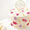 Gift Floral Delight Personalized Anniversary Cake (450 g)