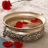 Floral Design Copper Urli  Bowl Online