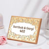 Gift Floral Elegance Personalized Wooden Name Plate