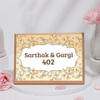 Floral Elegance Personalized Wooden Name Plate Online