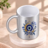 Buy Floral Eye Evil Personalized Silver Mug