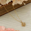 Floral Heart Rotating CZ Pendant - Yellow Gold Online