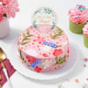 Gift Floral Indulgence Personalized Anniversary Cake (450 g)