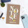 Floral Notes Personalized Notebook - Brown Online