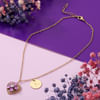 Buy Floral Personalized Girls Pendant Set