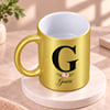 Buy Floral Personalized Gold Mug