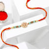 Gift Floral Semi Precious Stone Rakhi