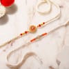 Buy Floral Wheel and Beaded Designer Rakhi Set of 2