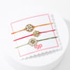 Buy Florid Kundan Work Rakhi - Set Of 3