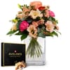 Flower bouquet Lovely with Avelines pralines from Maestrani