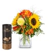 Flower bouquet 'Smiley' with Gottlieber cocoa almonds