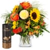 Flower bouquet 'Smiley' with Gottlieber cocoa almonds
