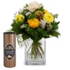 Flower bouquet Sunshine with Gottlieber cocoa almonds