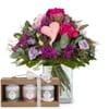 Flower bouquet 'Sweet Bloom' with Gottlieber tea gift set