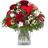 Flower Bouquet Valentine's Day with red roses