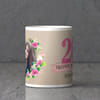Buy Flower Frame Personalized Birthday Mug
