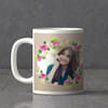 Flower Frame Personalized Birthday Mug Online