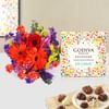 Flowers And Godiva Indulgence Combo Online