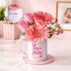 Forever Bestie Floral Mug Arrangment for Mother's Day