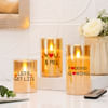 Forever Glowing Valentine's Day LED Candle - Set Of 3 Online