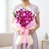 Gift Fresh Orchid Hand-Tied Bouquet for Mom